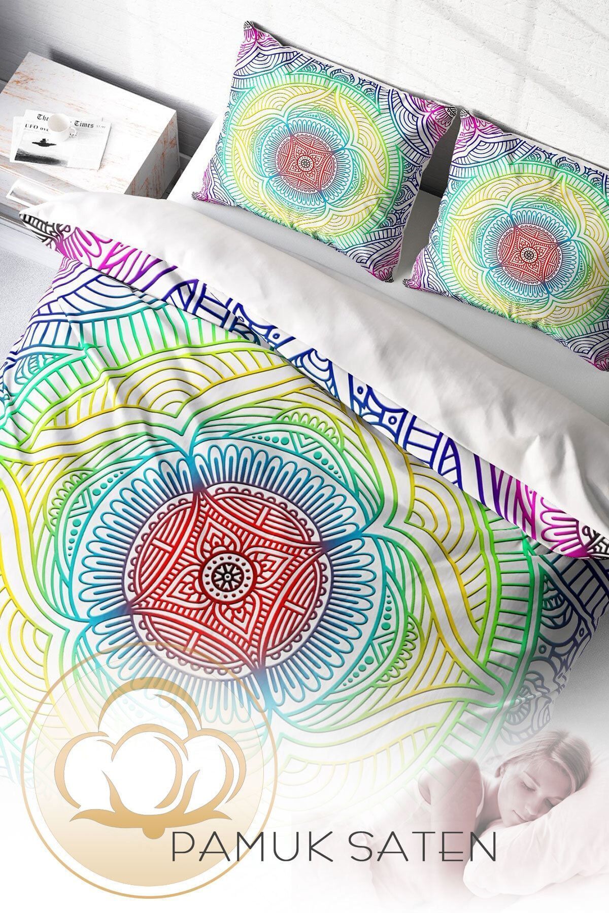 Rainbow Modern Çift Kişilik Nevresim Takımı