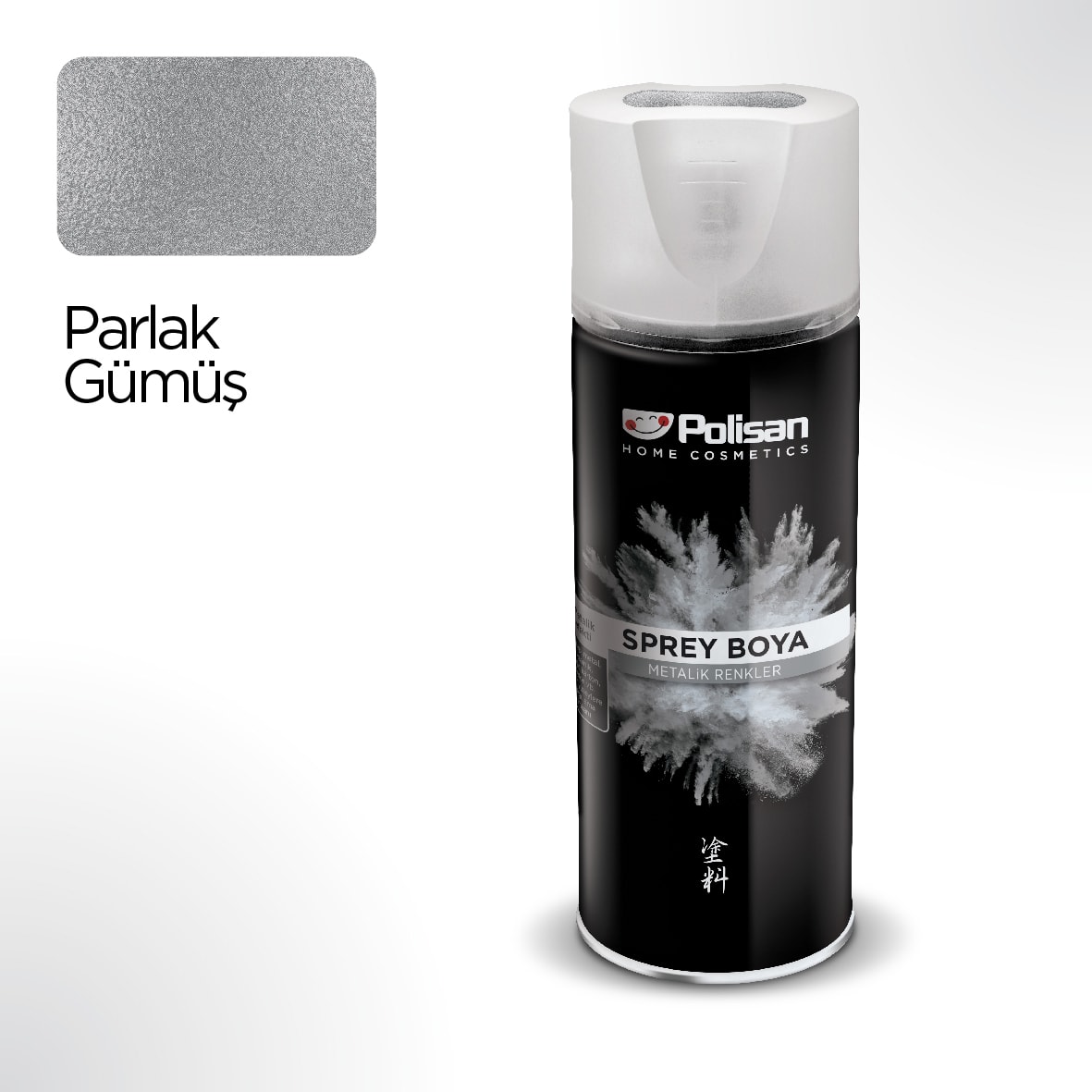 Metalik Parlak Gümüş Sprey Boya 400 ml