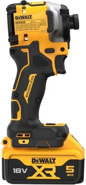 DEWALT DCF850P2T 18V 5.0AH Li-Ion Kömürsüz Çift Akülü Darbeli Tornavida
