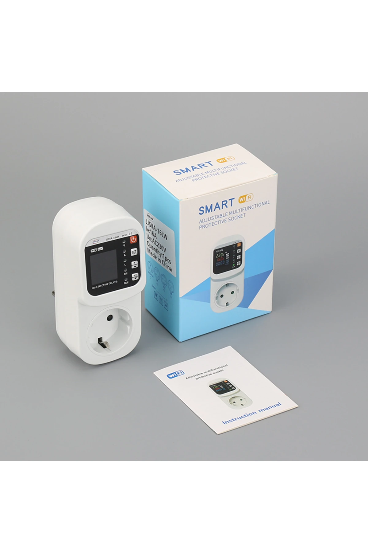 Kaçak Akım Voltaj ve Akım Korumalı Akıllı Priz 16A WiFi Akıllı Priz