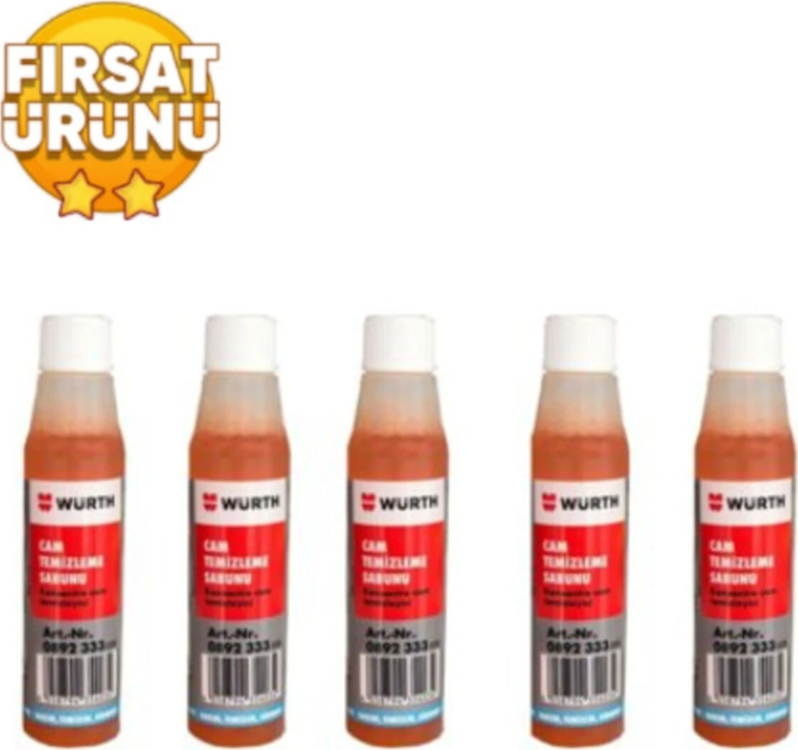 Oto Aksesuar  Konsantre Cam Temizleme Sabunu 32ML (5 Adet) Cam Sabunu 32 ml 5 Adet