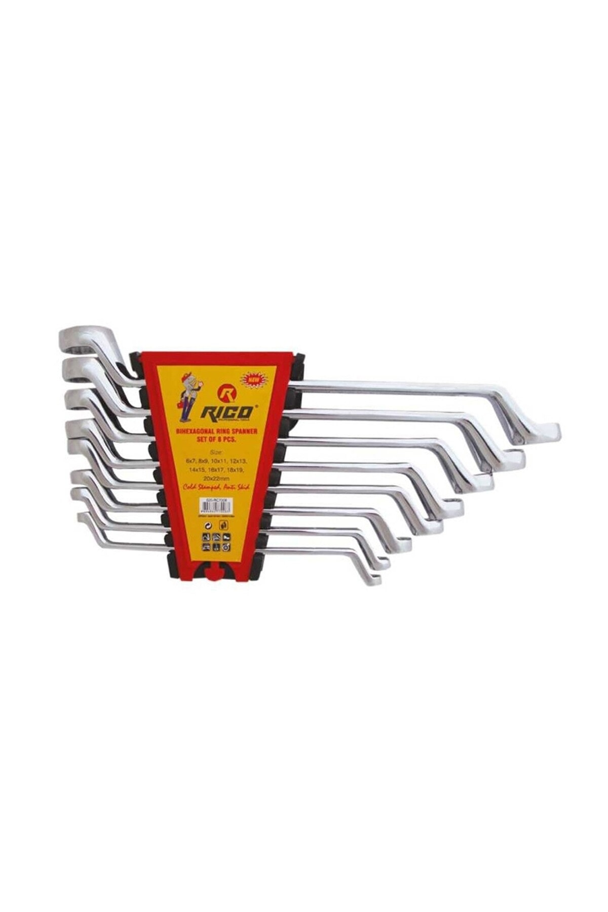 020-RC7012 Ekstra Yıldız Anahtar Takımı 6-32 12 Parça