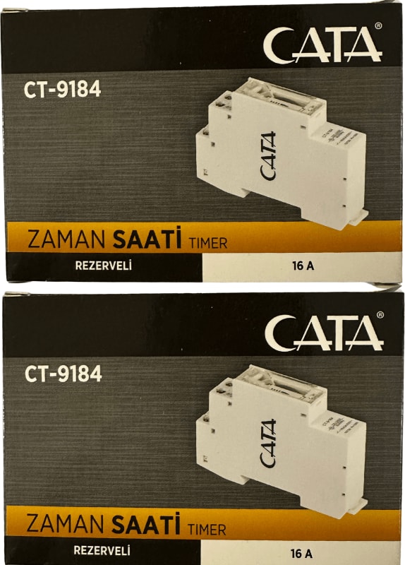 CT-9184 16 Amper Rezerveli Zaman Saati (2 Adet)