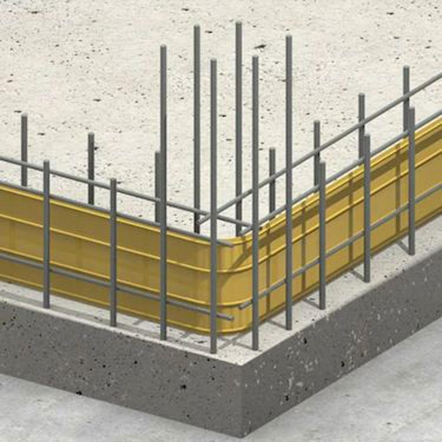 25 Metre Teknomer Pvc Su Tutucu Bant Su Yalıtımı Inşaat Perde Temel Arasına Yalıtım Bandı 25 Metre