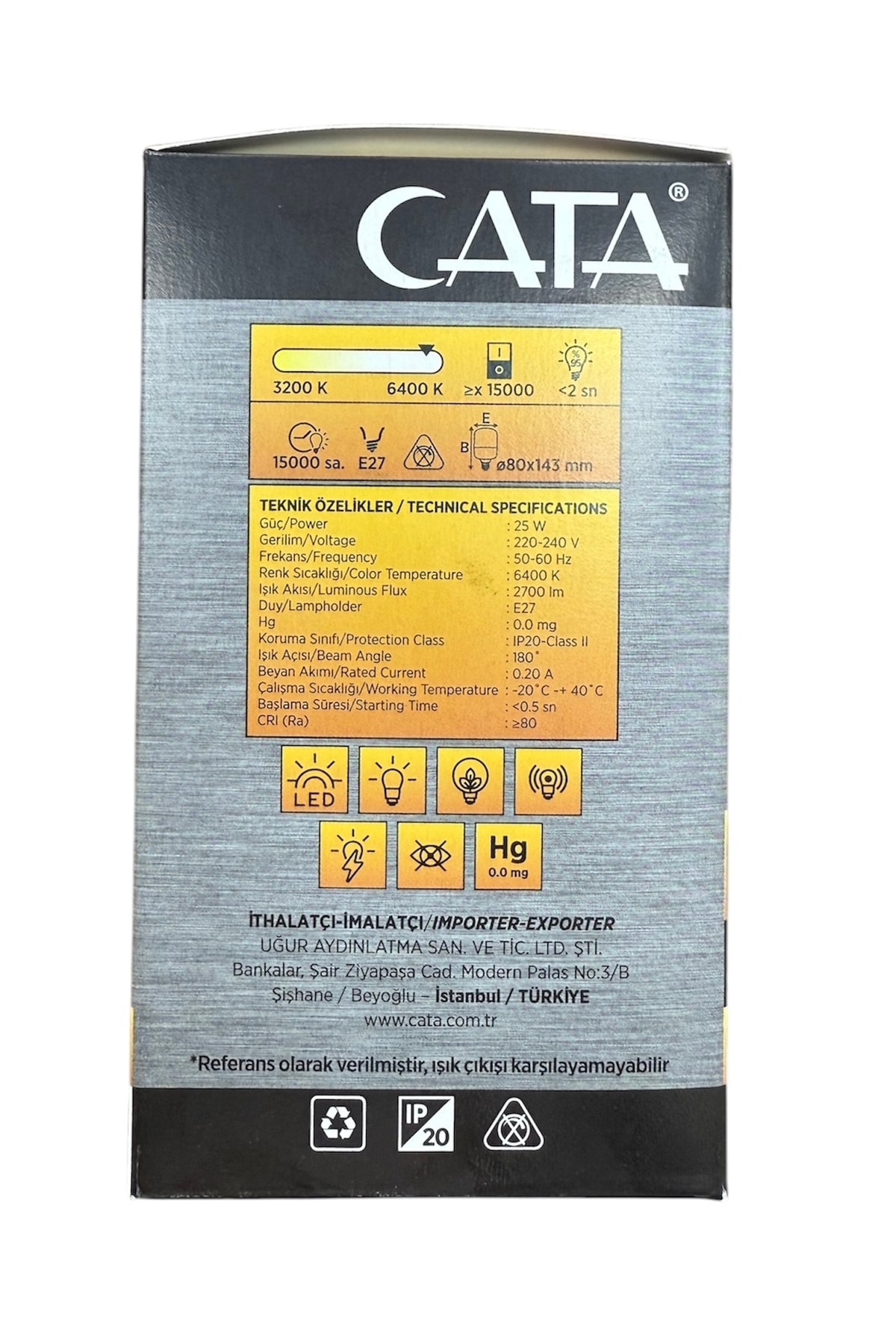 -4330 25w Led Ampül Beyaz Işık