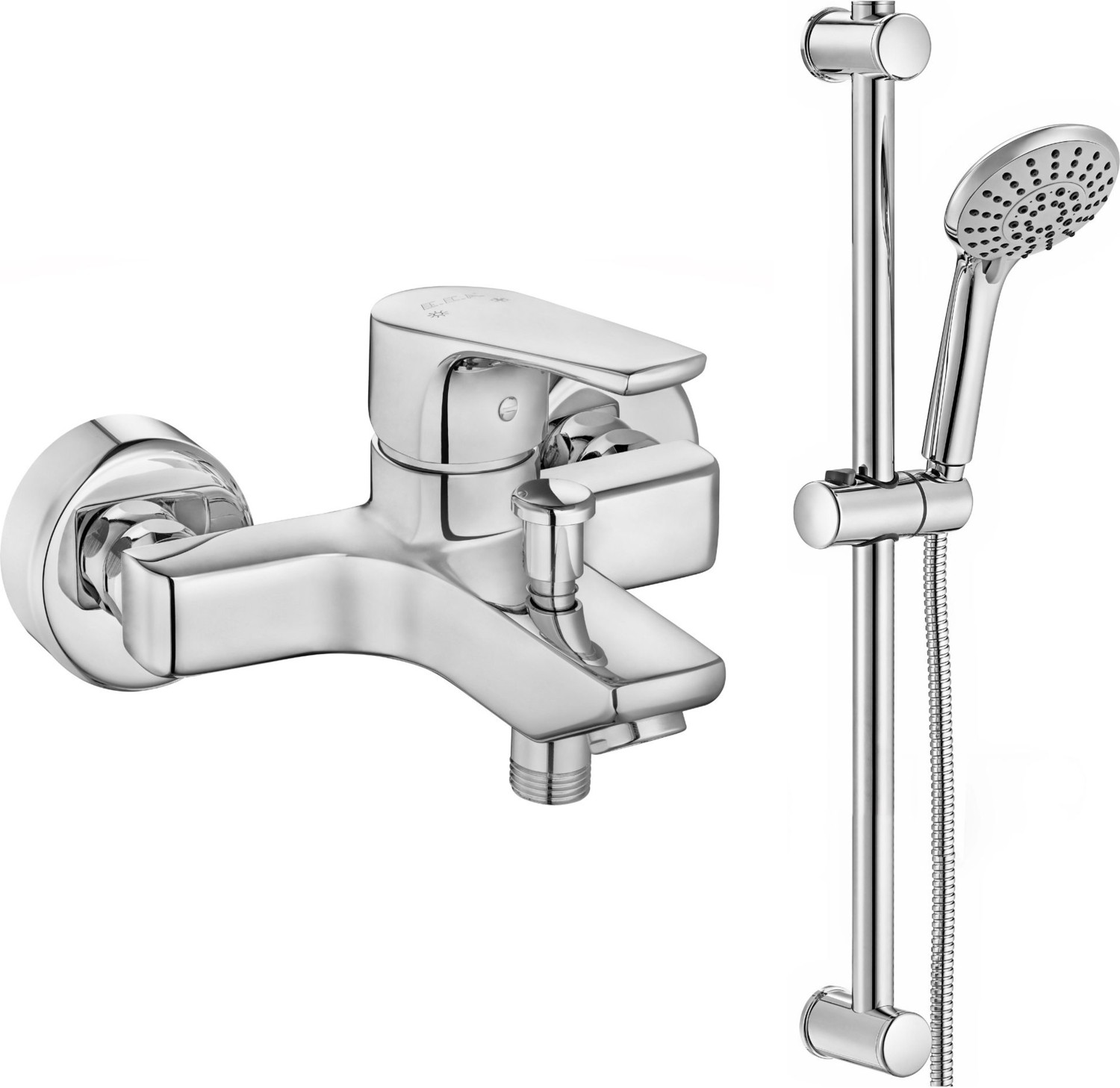 Eca Niobe Banyo Bataryası + Eca Logica Sürgülü Duş Seti Üst Takımı