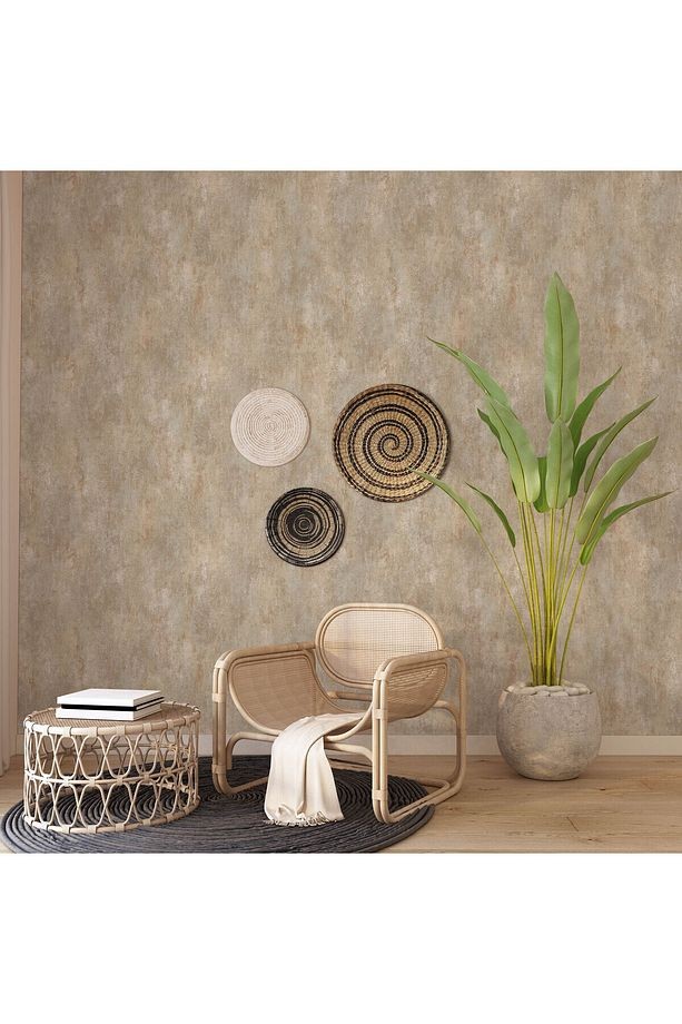 Roka 23111-5 Kendinden Desenli Düz Sade Duvar Kağıdı