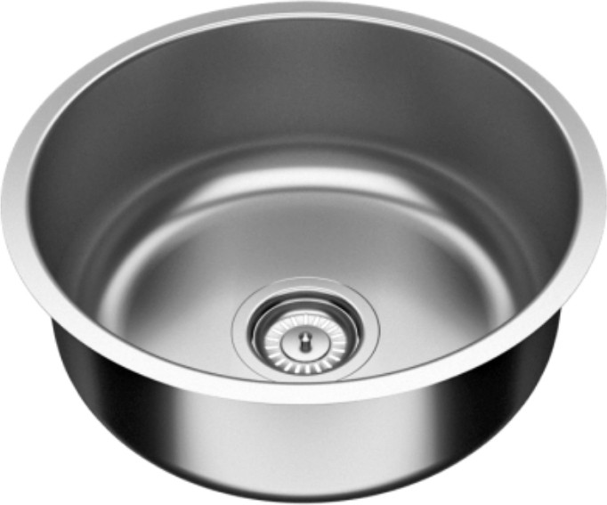 Sınkon S 38 Oval 304 Kalite 0.60 mm Krom Evye