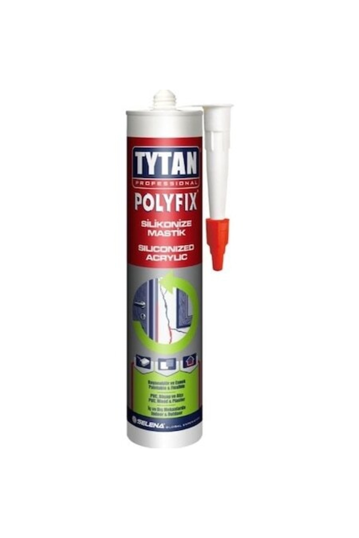 Professional Polyfix Silikonize Mastik 500 Gr - Kahverengi