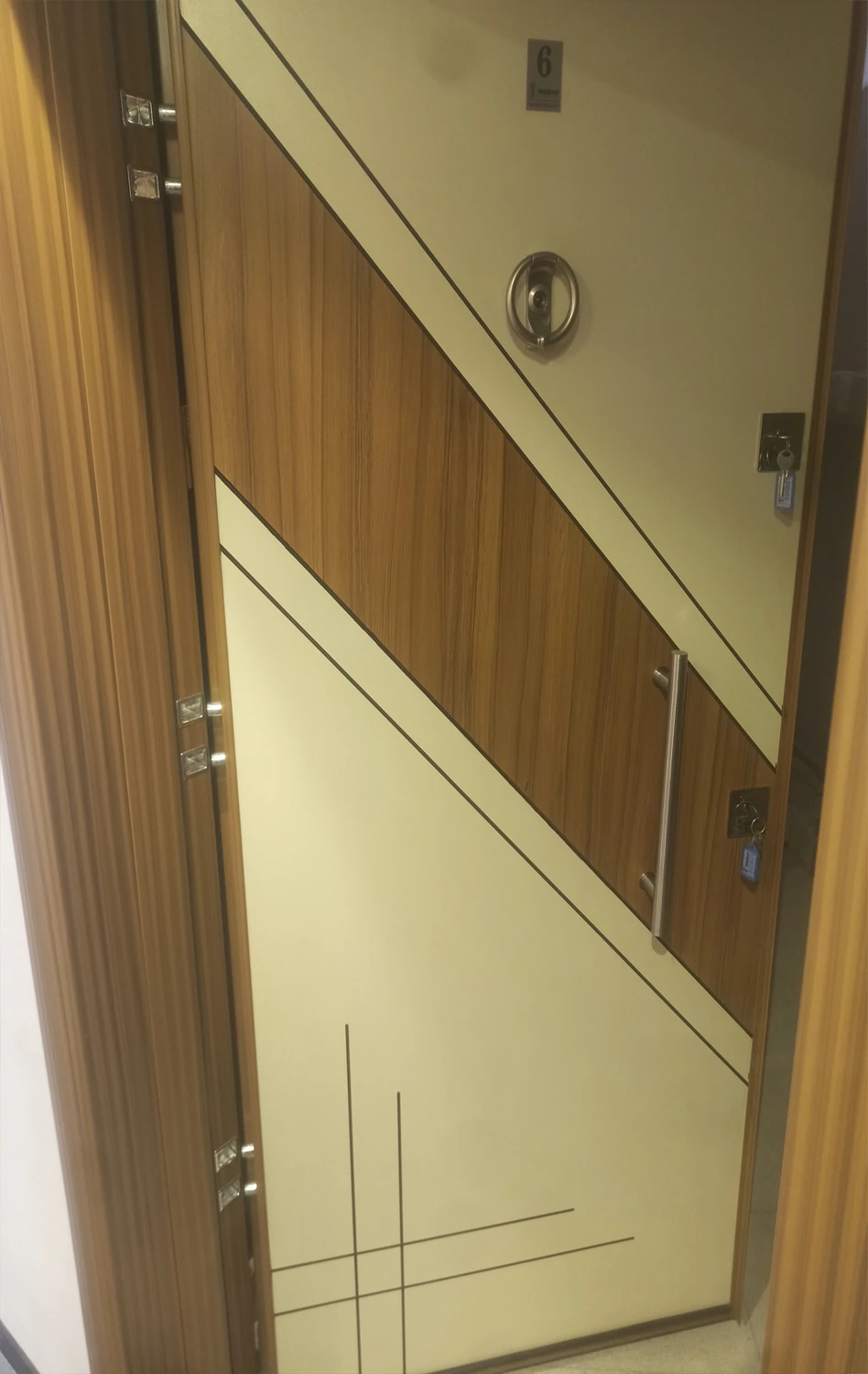 Eskitme Kasalı Düz Model Daire Kapısı, Çelik Kapı, Villa Kapısı