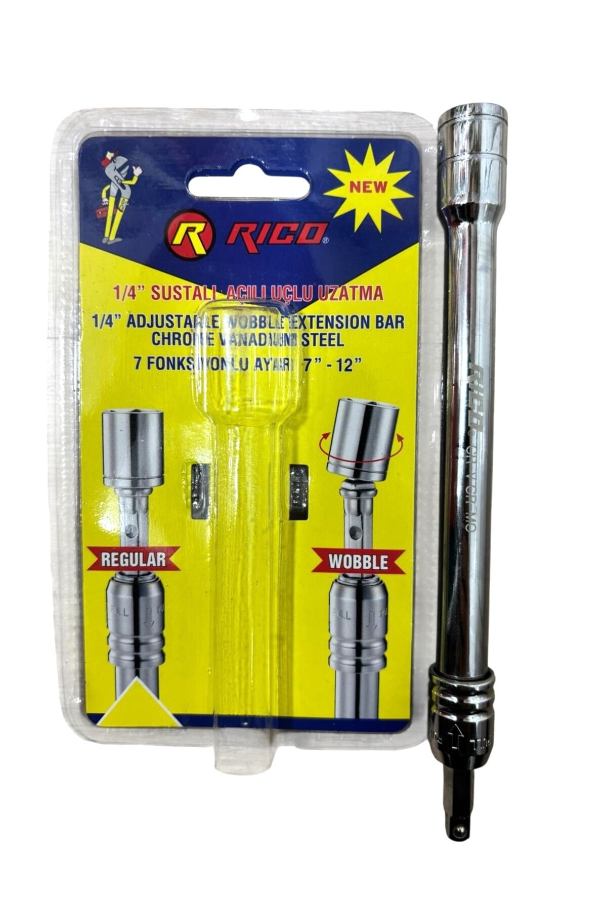 RİCO 1/4 SUSTALI LOKMA UZATMA AÇILI UÇ