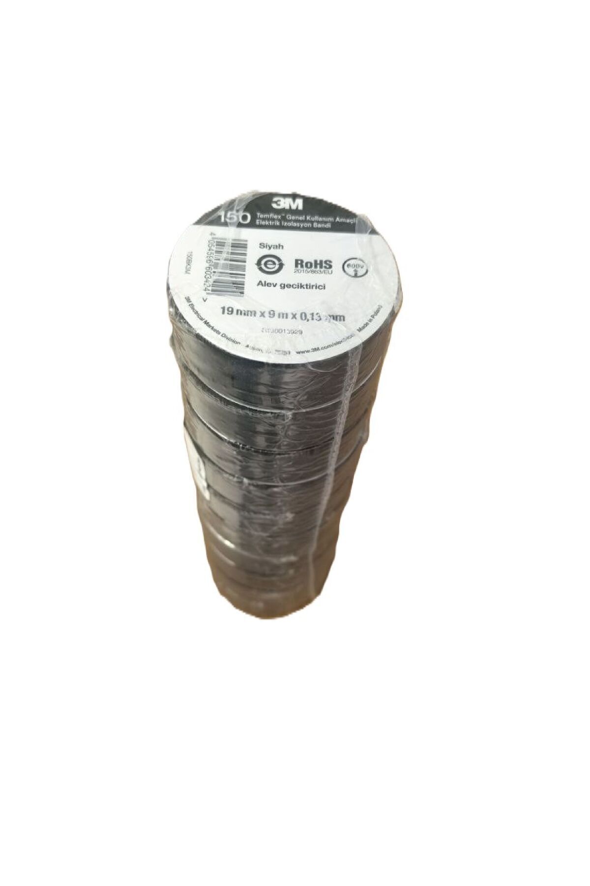 İzolebant  Temflex1300 19mm x 0,13mm x 9m 10 Adet 150BK