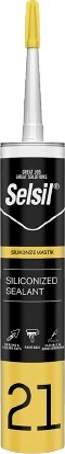 Silikonize Akrilik Mastik Beyaz 500GR 25 Adet