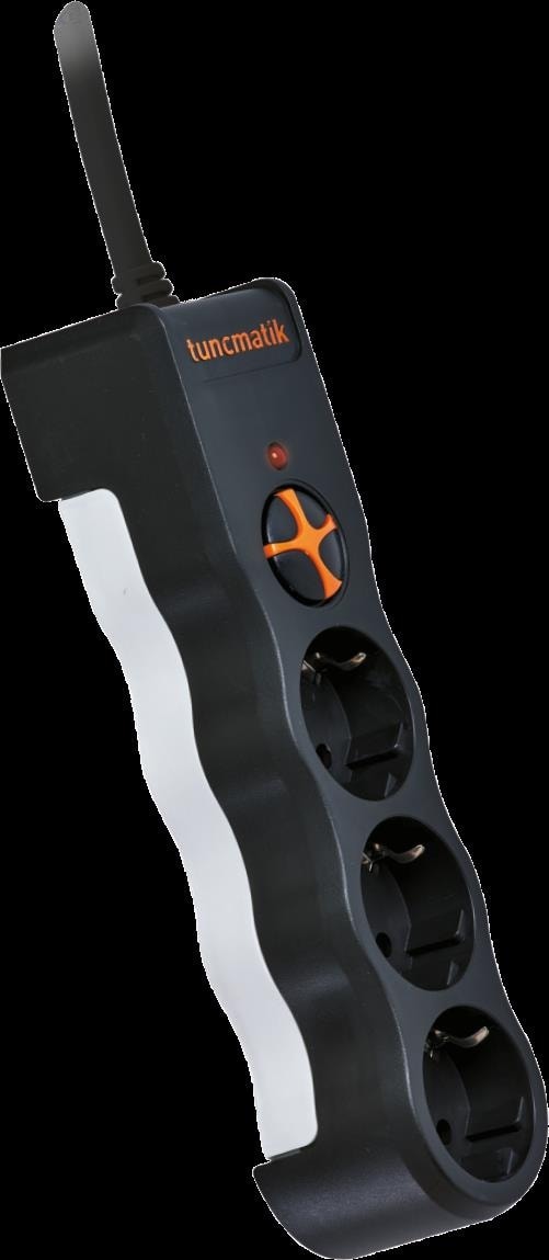 Powersurge 3-Surge Protection Plug - 1050 Joule Black With Cable TSK19010