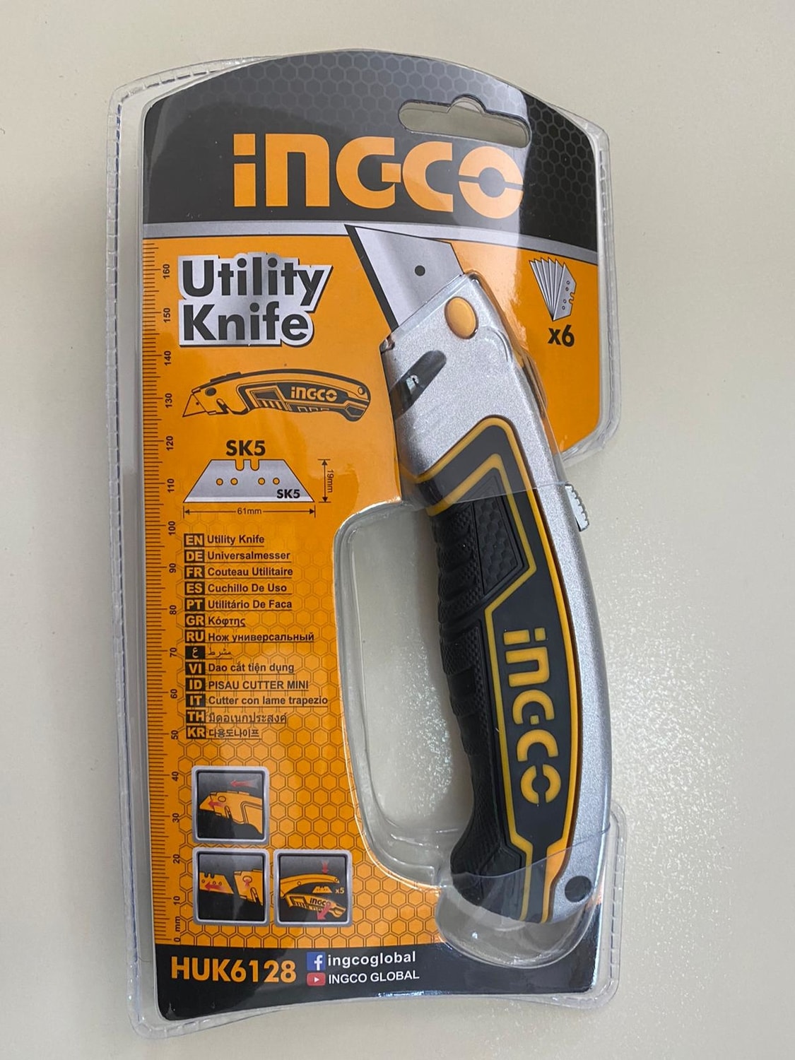 HUK6128 Maket Bıçağı 19 mm
