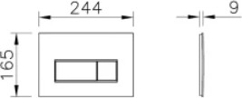 Root Square Kumanda Paneli 740-2325 Fırçalı Altın