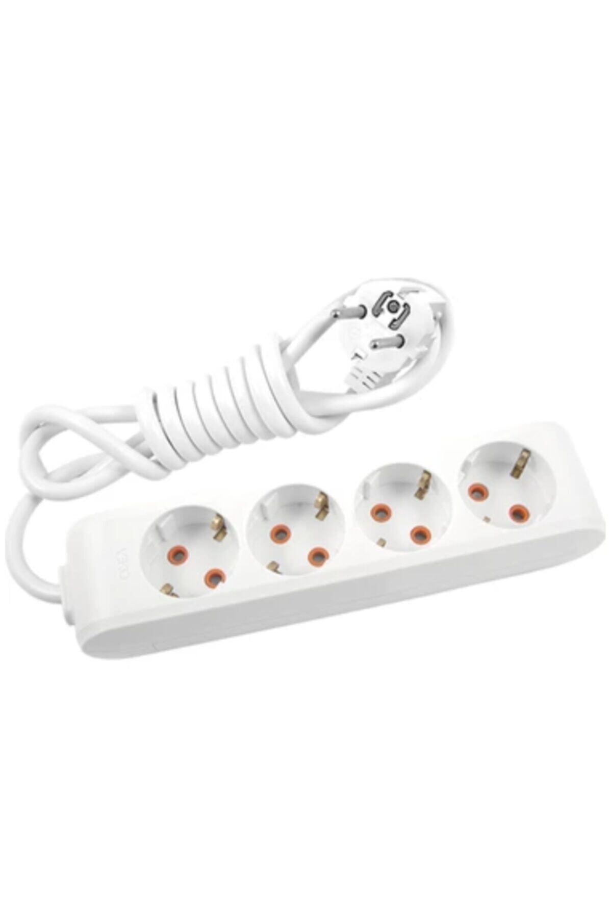 Multi-let Dörtlü Priz Topraklı Çocuk Korumalı 2 Metre
