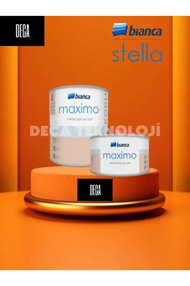 Maximo Solvent Bazlı Sıvı Cam Vernikten 4 Kat Daha Güçlü  0.5 Lt Parlak-İpek Mat