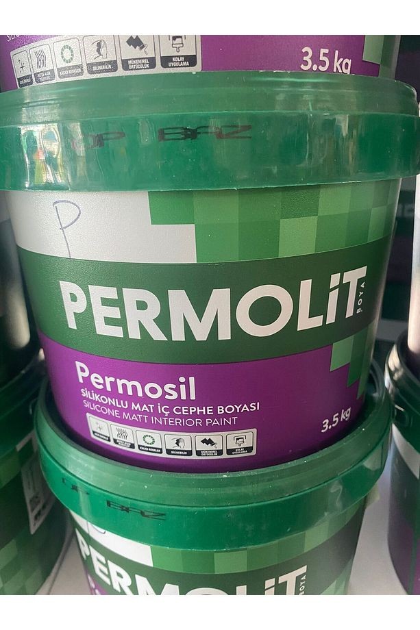 Permosil silikonlu iç cephe boyası 20 kg 1984 AKÇA GRİ