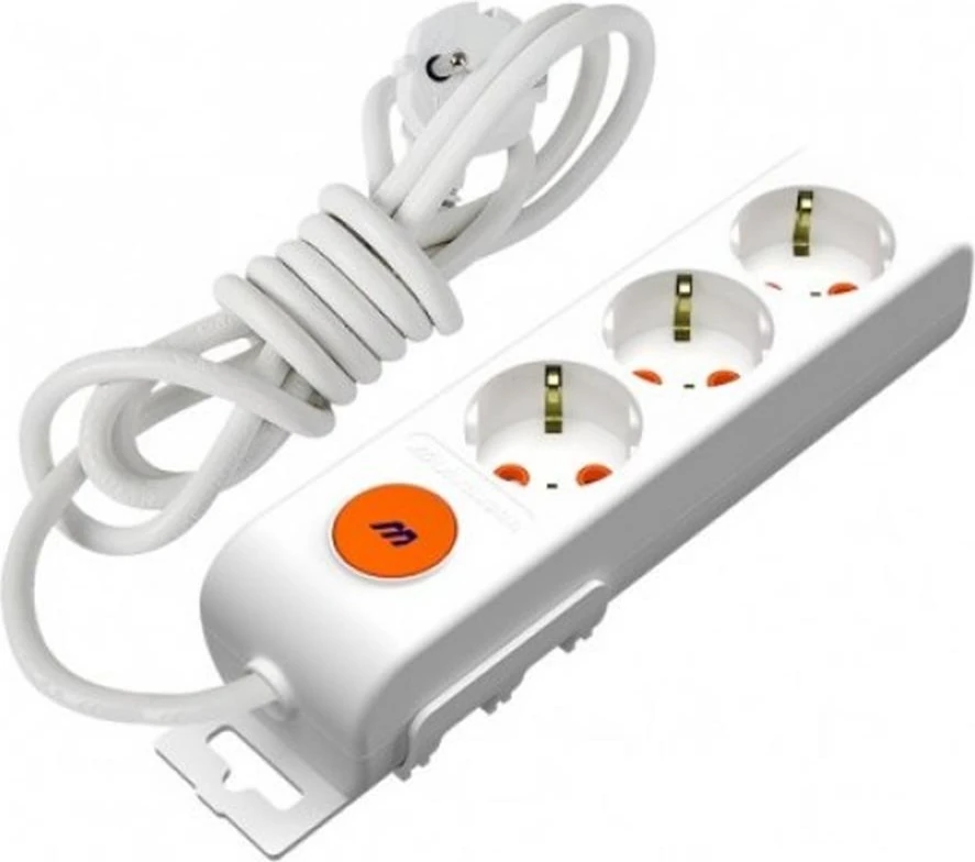 Mutlusan Rı-Tech 3lü 3mt Anahtartopraklı Grup Priz (001 175 320002 03 00)