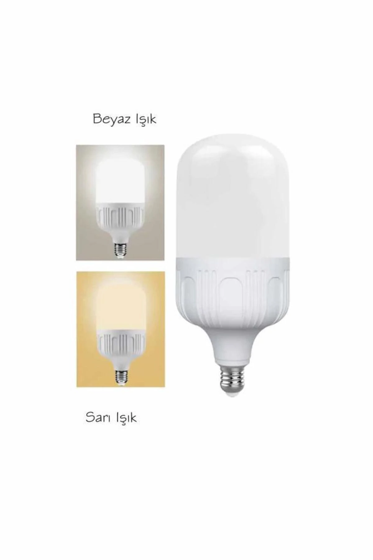 Clt 27w (142W) Led Torch Büyük Led Ampul Sarı 3000k - 15,9 Cm Pazar Esnaf Lambası