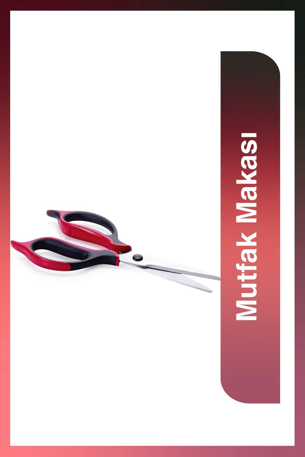 Pratik Paslanmaz Çelik Çok Amaçlı Mutfak Makası Ergonomik Tasarım