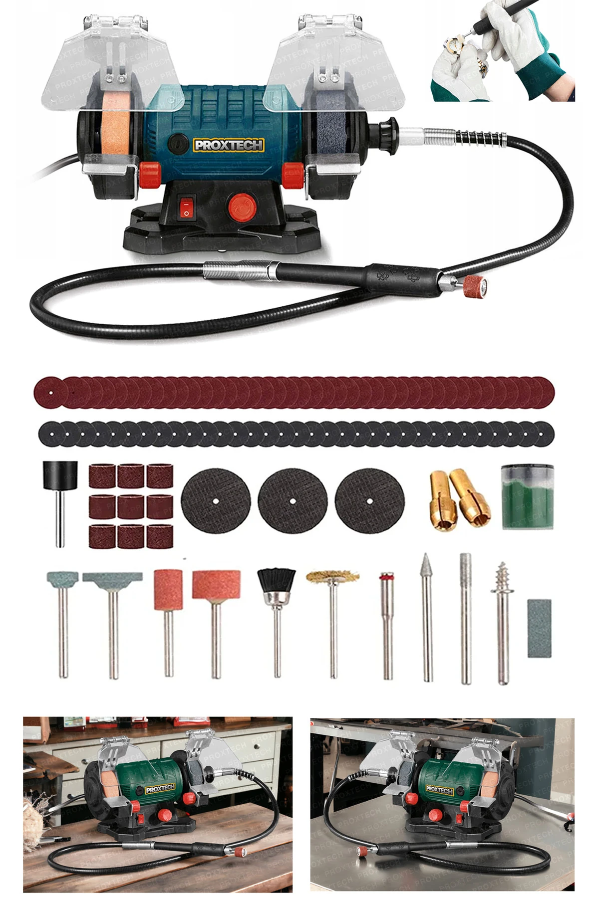 Yüksek Turbo Motorlu Çark Motoru Devirli Dramel Zımpara Bileme Gravü MENGENELİ Oyma Taşlama Seti