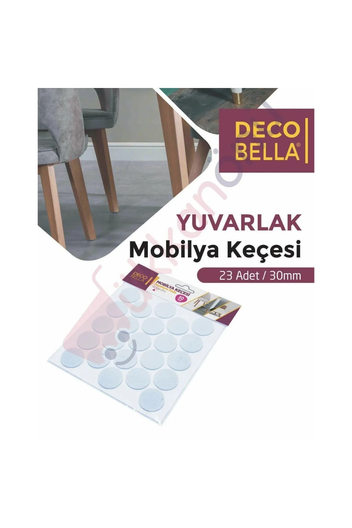 Yapışkanlı Sandalye Koltuk Mobilya Ayak Keçesi Zemin Koruyucu Keçe