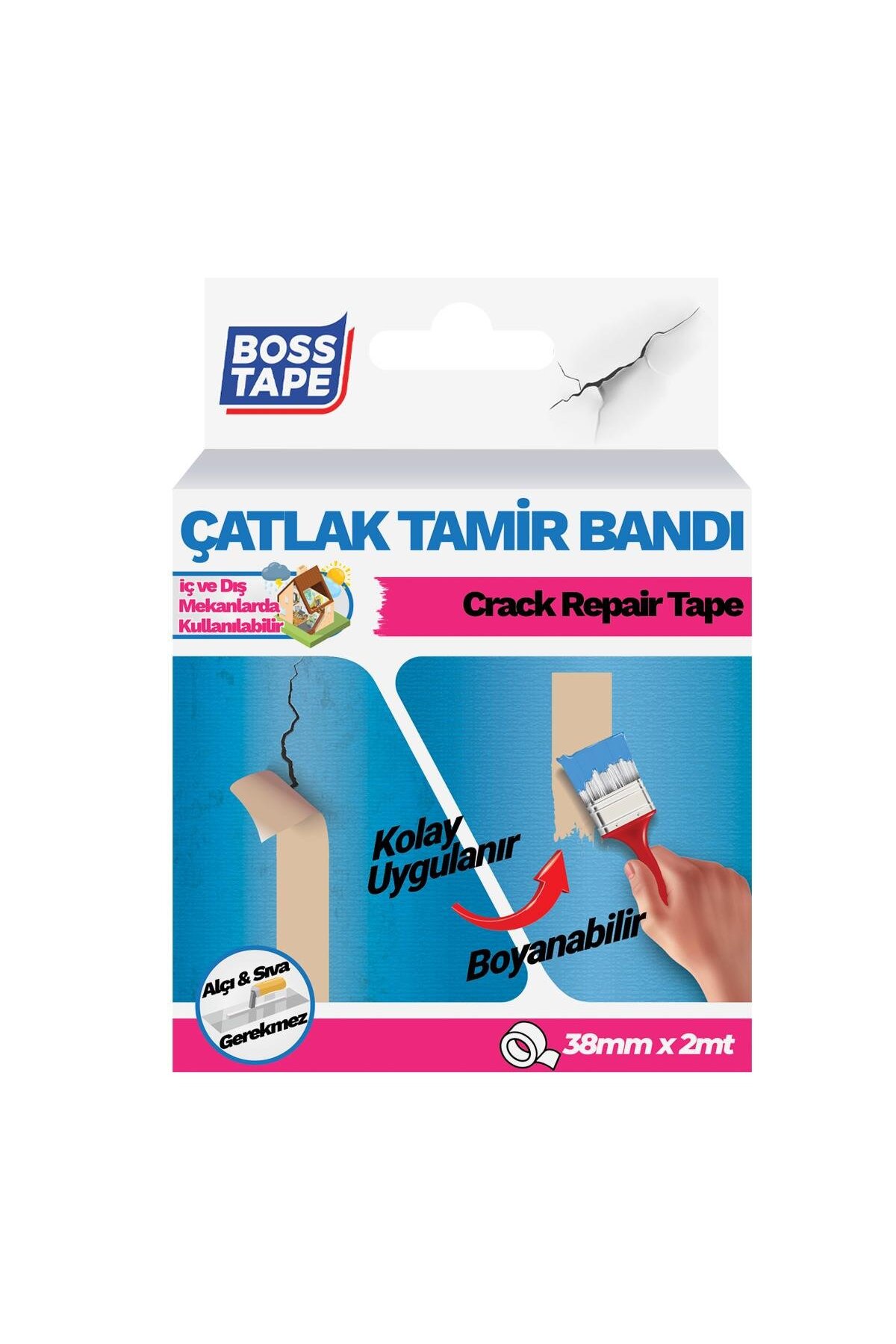Duvar Pencere Pervaz Su Sızıntısı Çatlak Kapama Bandı Çatı Oluk En:38mm Boy:2mt