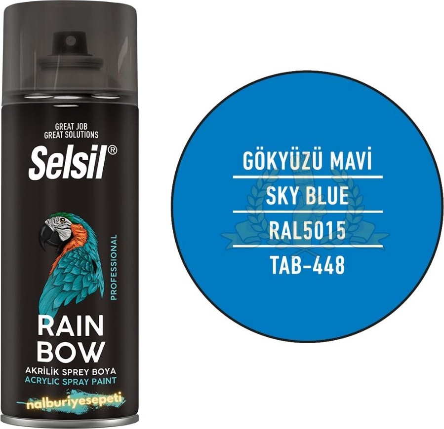 Rainbow Akrilik Sprey Boya Gökyüzü Mavisi 400 Ml. - Ral5015