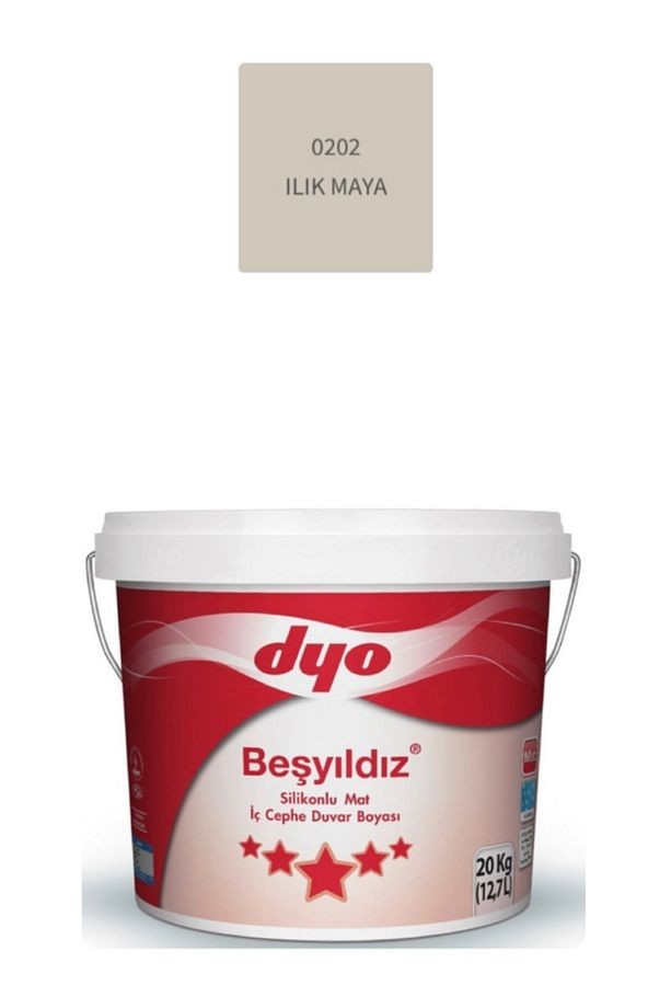 Beş Yıldız Silikonlu Mat İç Cephe Duvar Boyası 20 kg