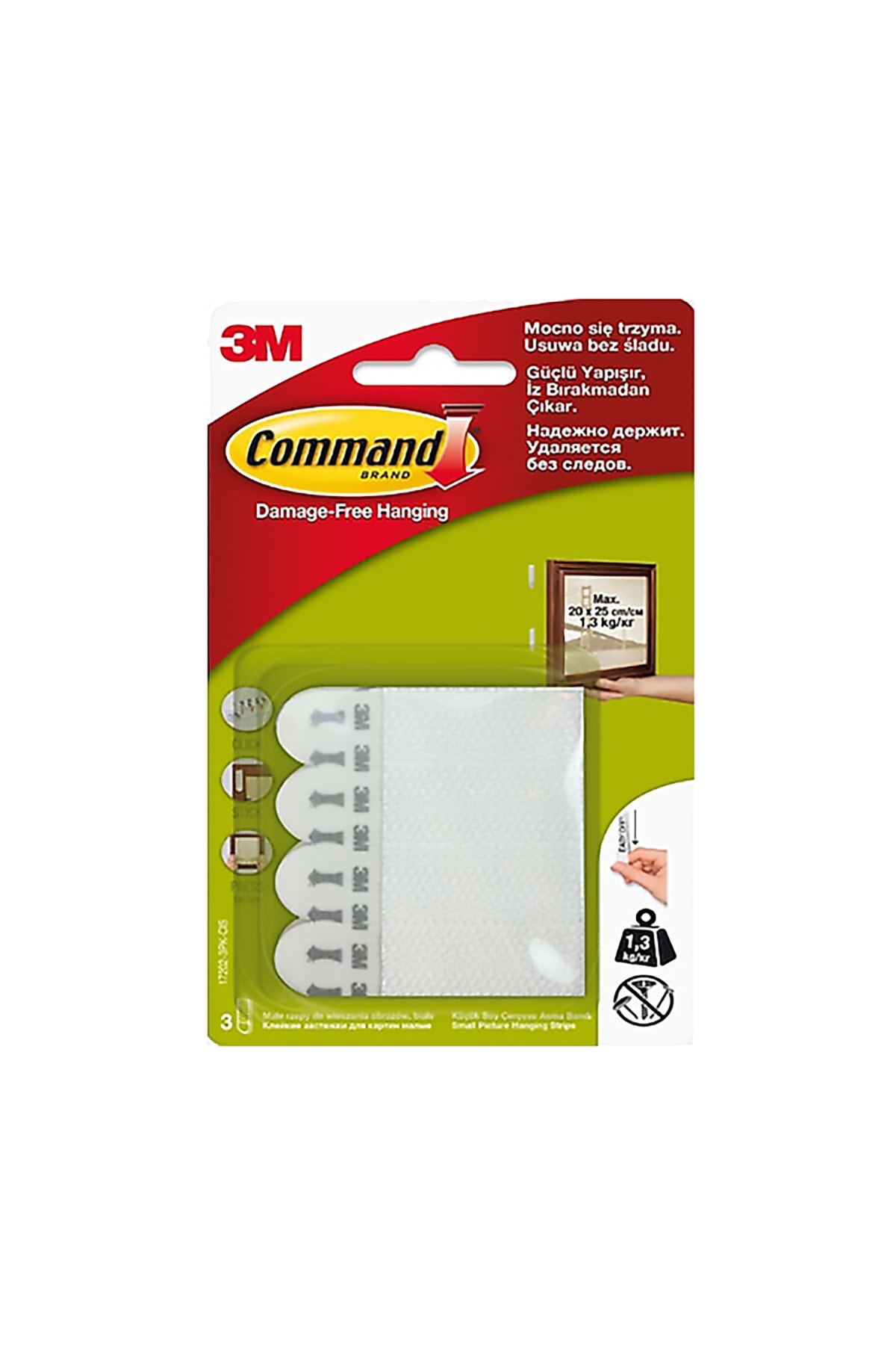 17202 Command Küçük Boy Cırt Bant 1 Paket