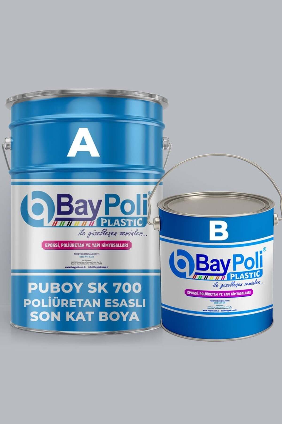 Puboy Sk 700 Poliüretan Esaslı Son Kat Boya 10kg - Ral 5005