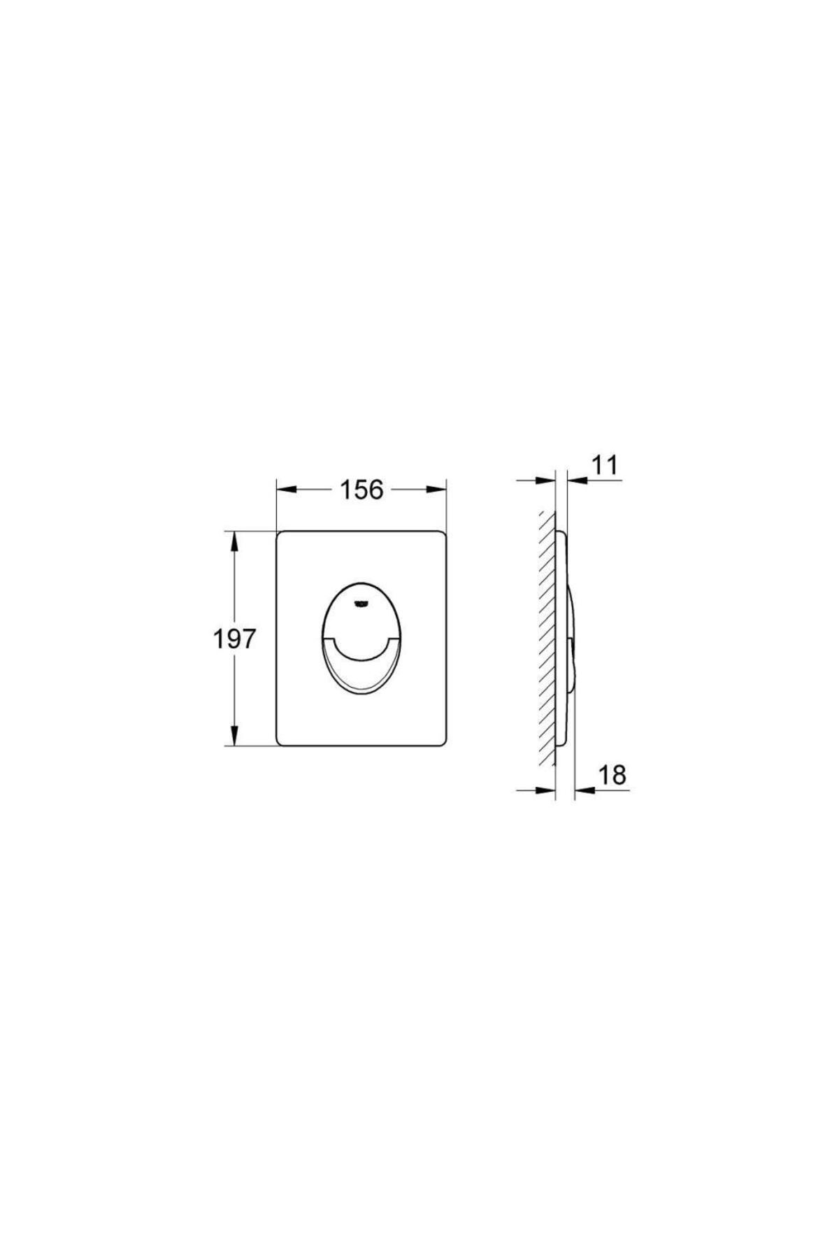 Skate Air Gömme Rezervuar Kumanda Paneli - 38505000