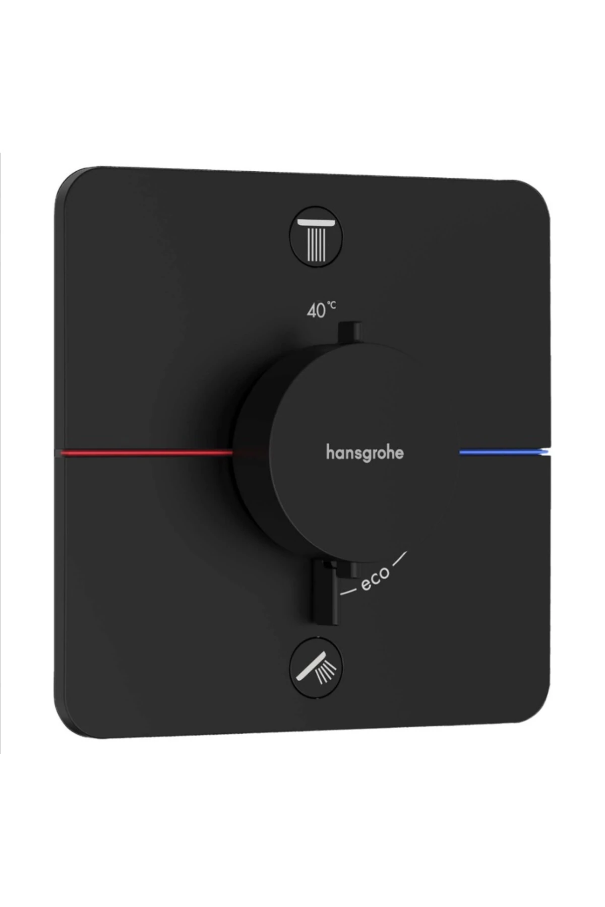 ShowerSelect Comfort Q Termostat Ankastre 2 Çıkış Satin Siyah 15583670