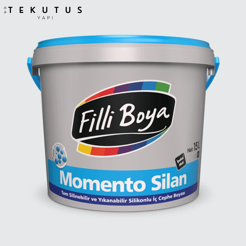Momento Silan Silikonlu Iç Cephe Boyası 15 L Andezit 15 / Pembemsi Gri