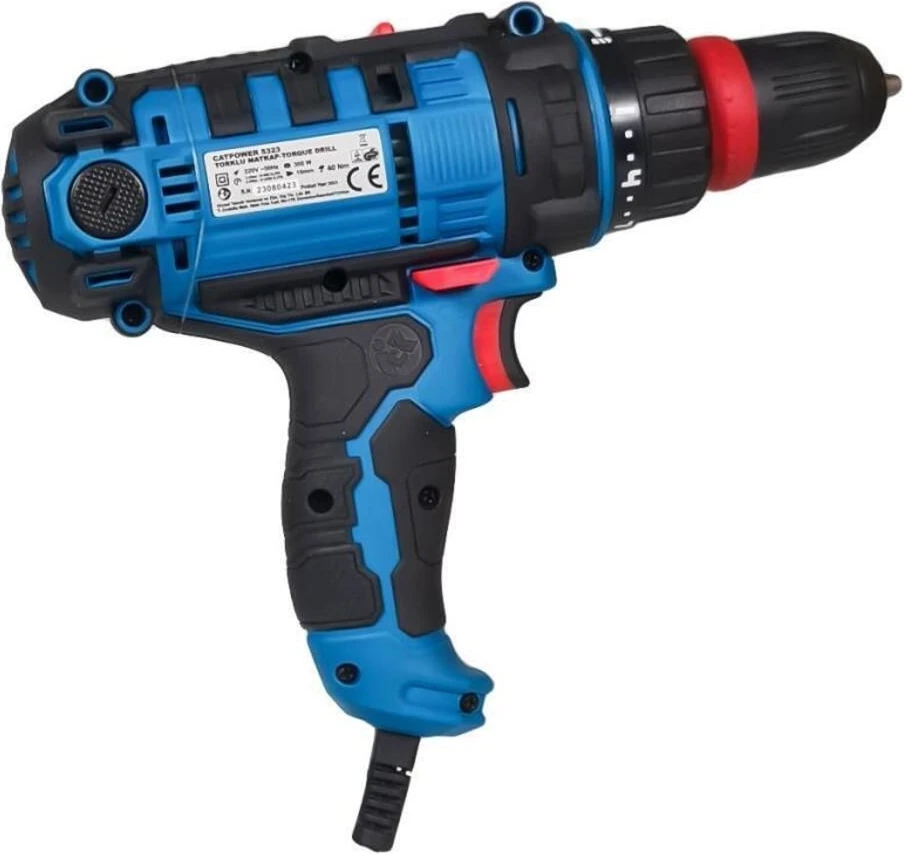Catpower 5323 Elektrikli Torklu Vidalama 300WATT Çıkarılabilir Mandren ve Bits Uç Girişli