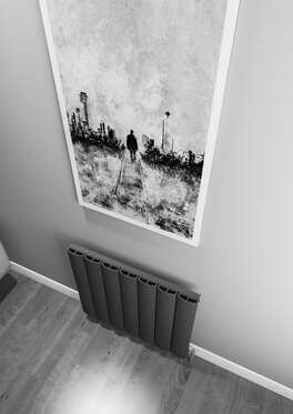 Kavala Yatay Alüminyum Radyatör 660X600 Pütürlü Beyaz (Ral 9016)