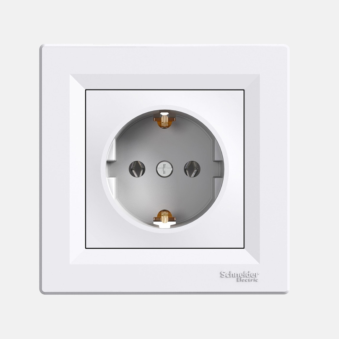 Asfora Topraklı Priz Beyaz