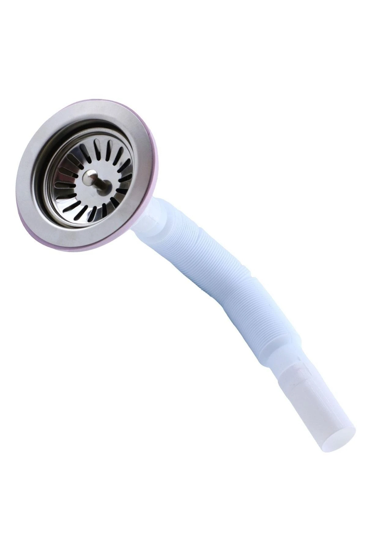 Lüks Çöpmak Körüklü Evye Lavabo Evye Sifonu Pis Su Gideri Borusu Plastik Geniş Kafa 30 -75 Cm