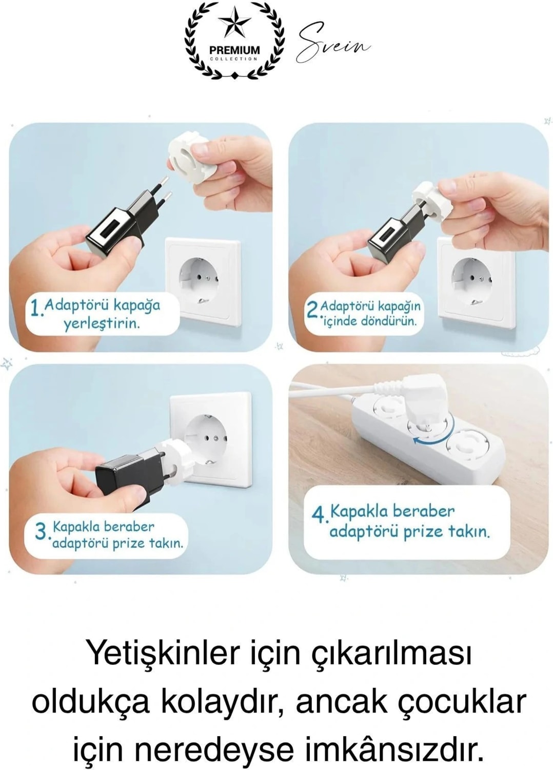 6 Adet Sert Plastik Dayanıklı Bebek Çocuk Priz Koruma Güvenlik Koruyucu Aparat Emniyet Kapağı Beyaz
