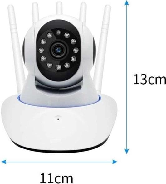 LED Aydınlatmalı 5 Antenli Motorlu 1080P Wifi Kamera Sensörlü