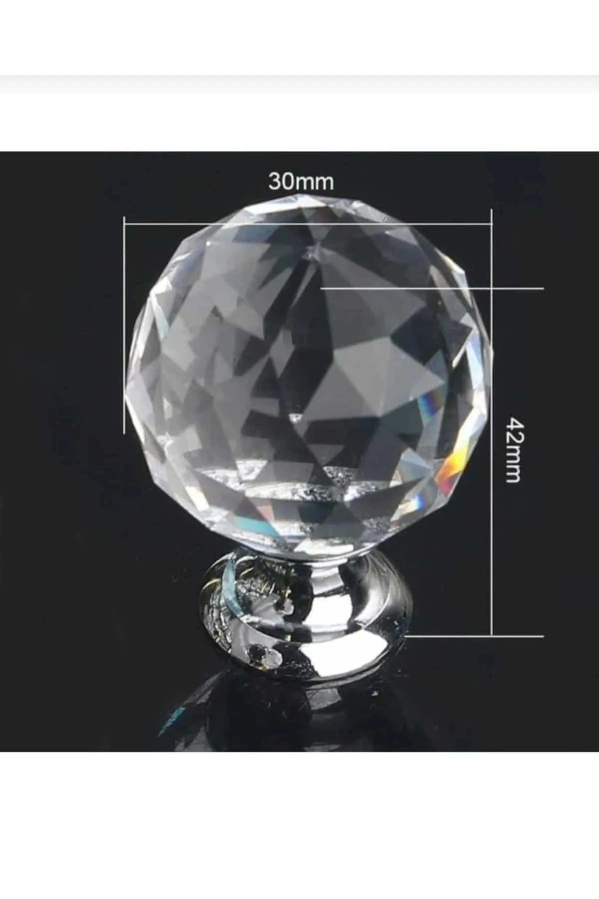 3 ADET METAX KRİSTAL DÜĞME KULP