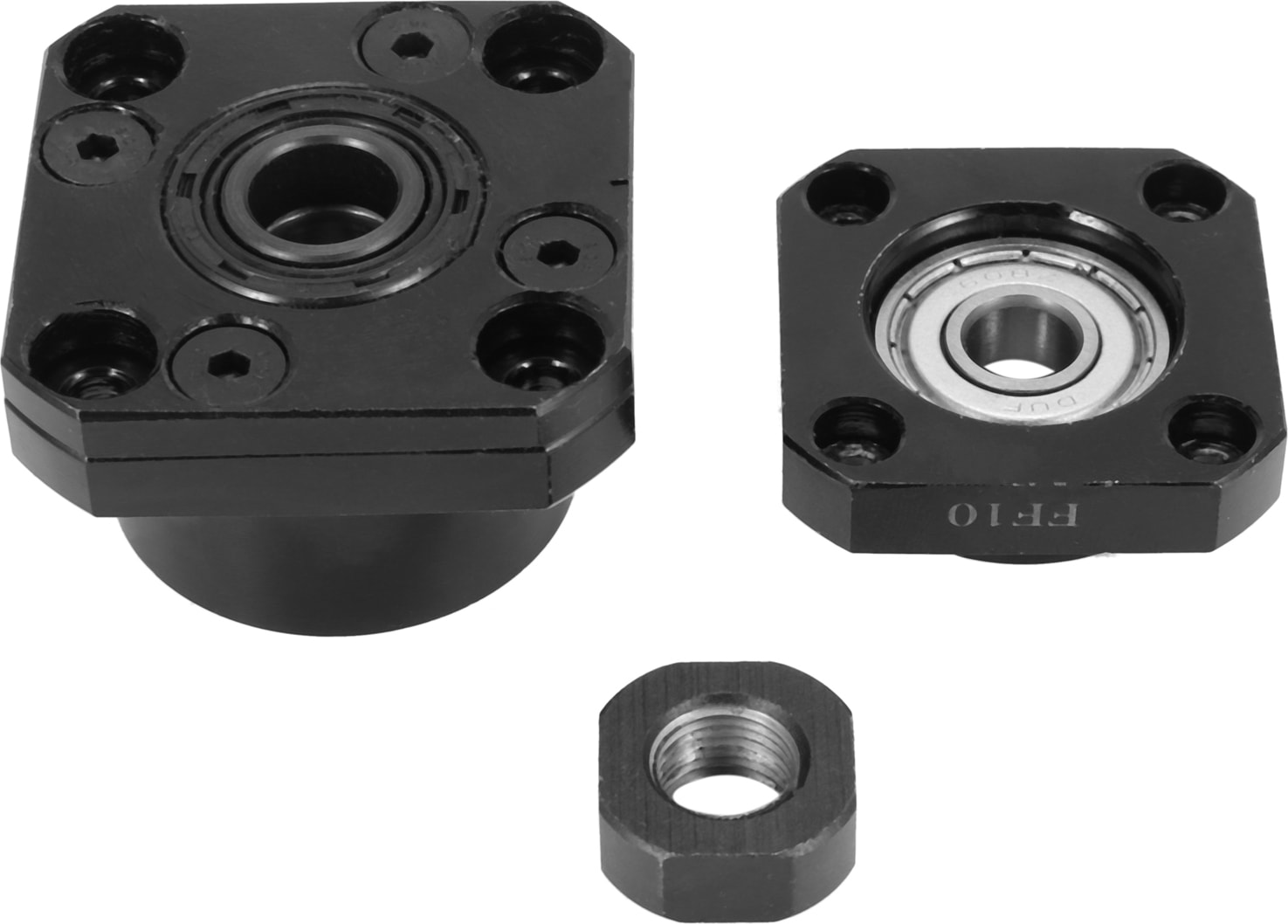 Adet FK10 Sabit Taraf +1 Adet FF10 Yüzer Taraf SFU1204 Vidalı Cnc Parçaları Vidalı 1204 FK/FF10 Uç Desteği (Yurt Dışından)