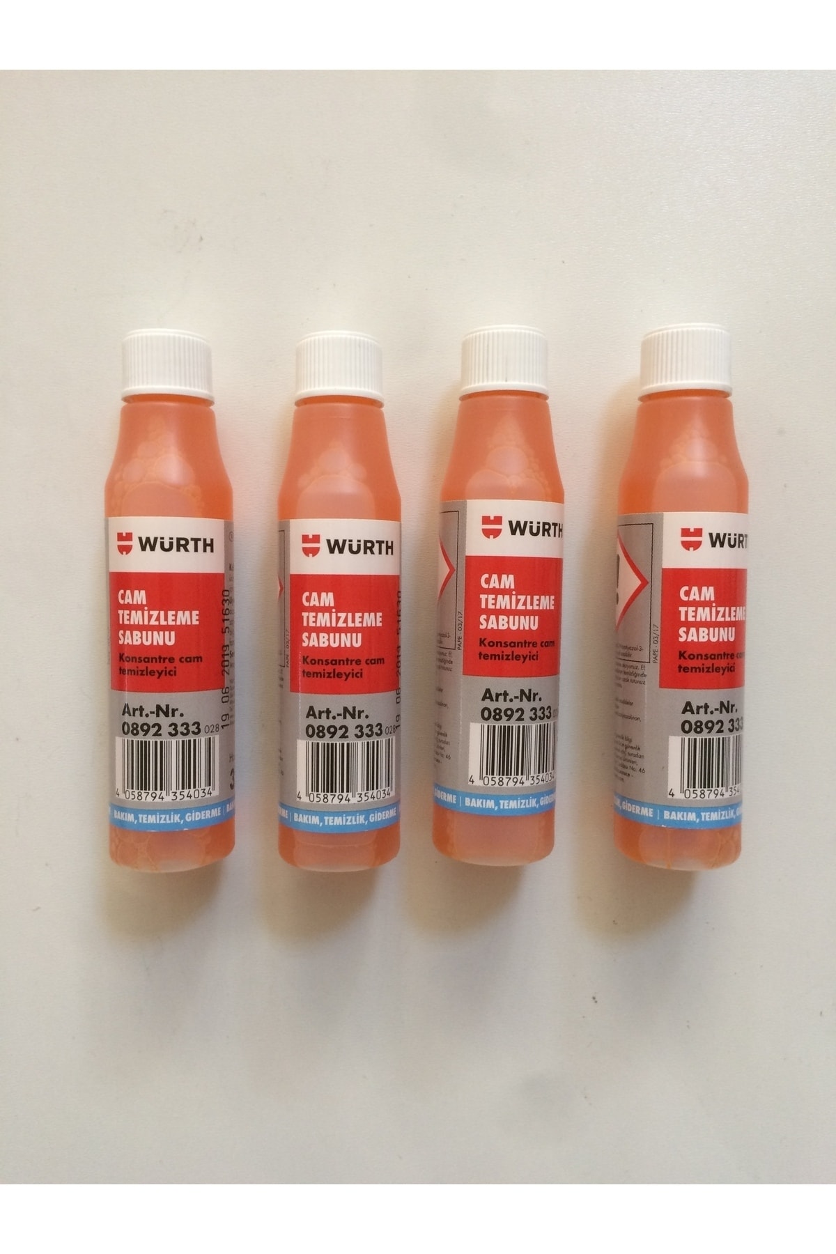 Sabunlu Oto Cam Suyu Konsantre 4 Adet