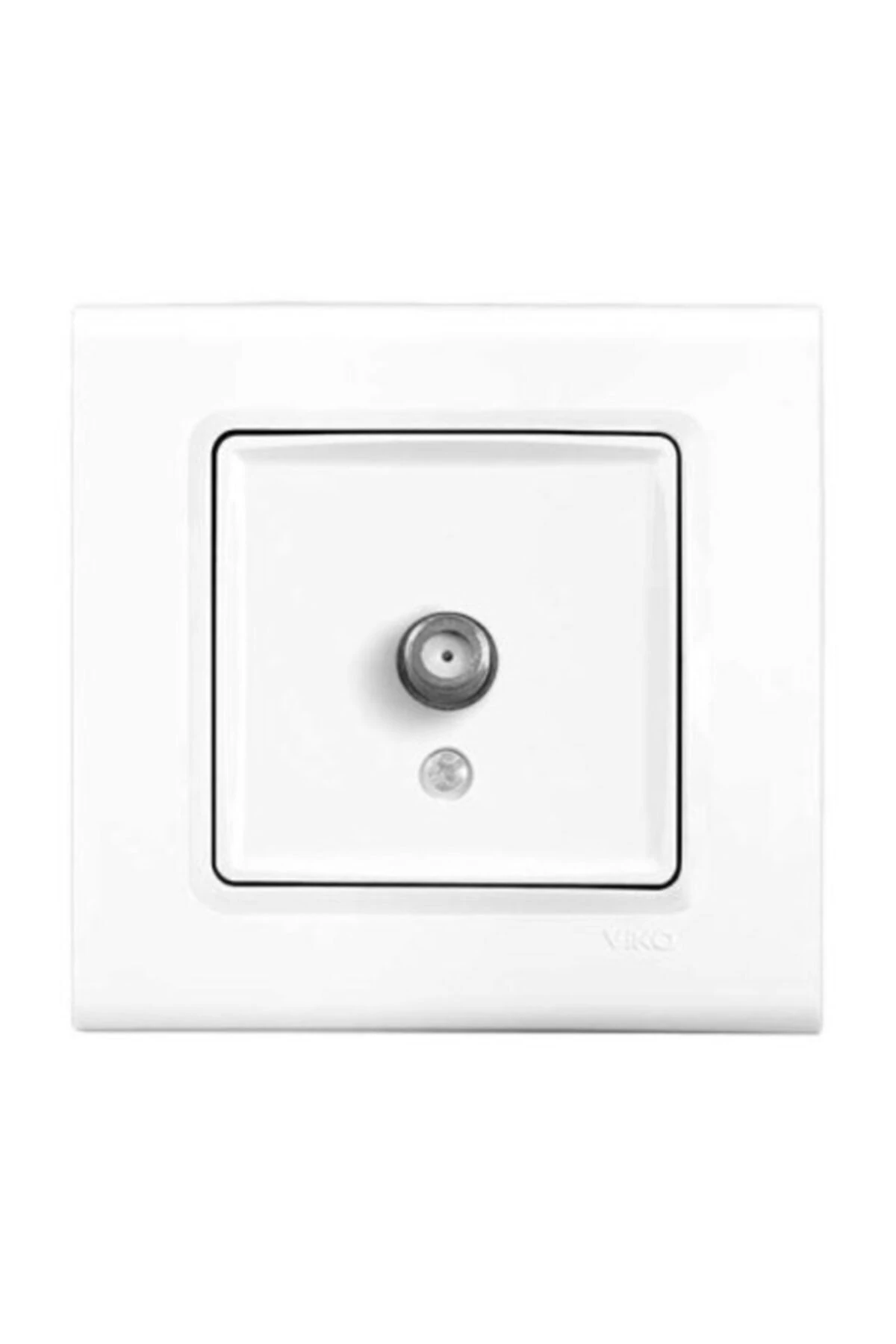 Linnera/rollina Beyaz Uydu Prizi F Konnektör - Sonlu Mek Kapak