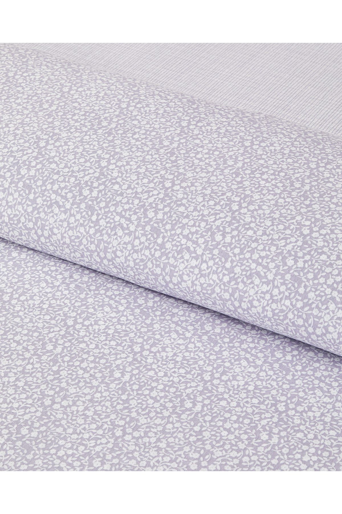 Lush Blooms Kolay Ütülenir Çift Kişilik Nevresim Takımı 200x220 cm Lila-Yeşil (29.03.2025)