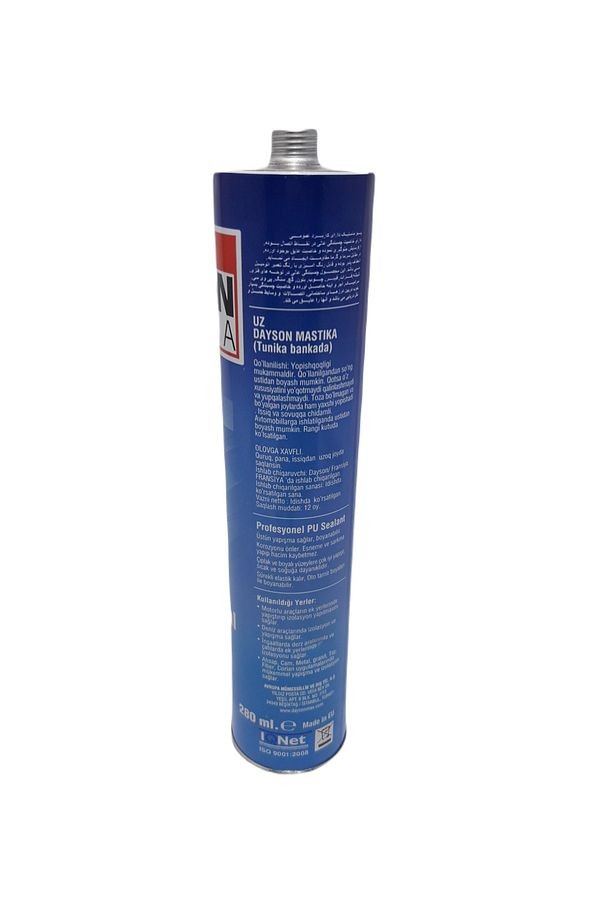 Poliüretan Siyah Silikon Mastik Extra Güçlü 280 Ml