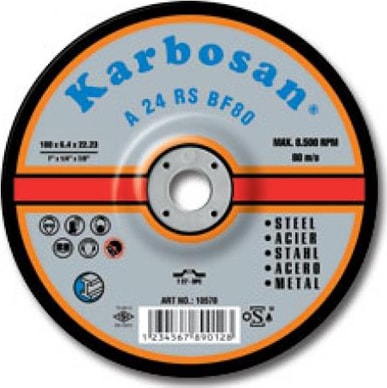 KARBOSAN 180X8.0 Taşlama Taşı 10 Adet