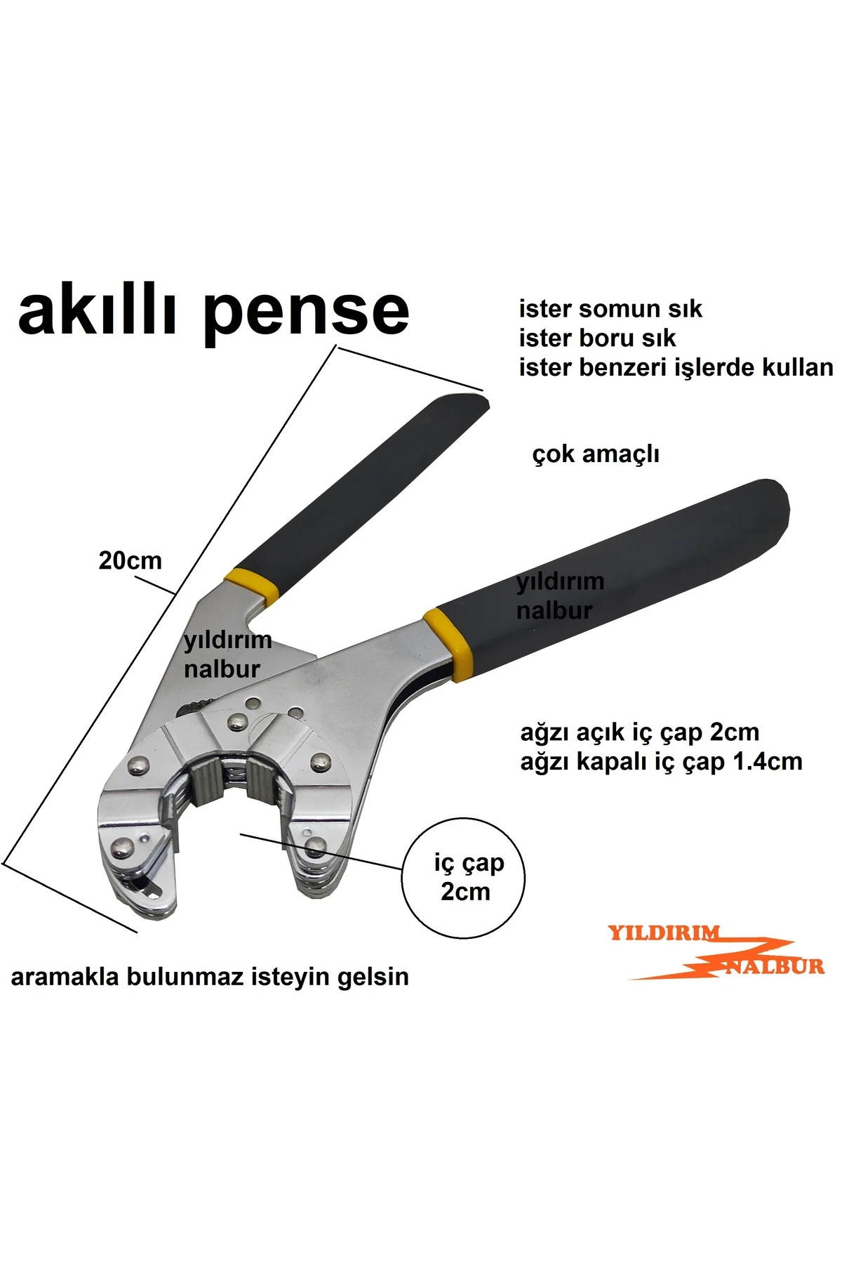 AKILLI PENSE ÇOK AMAÇLI SOMUN SIKMA BORU TUTMA PENSESİ AKILLI ANAHTAR